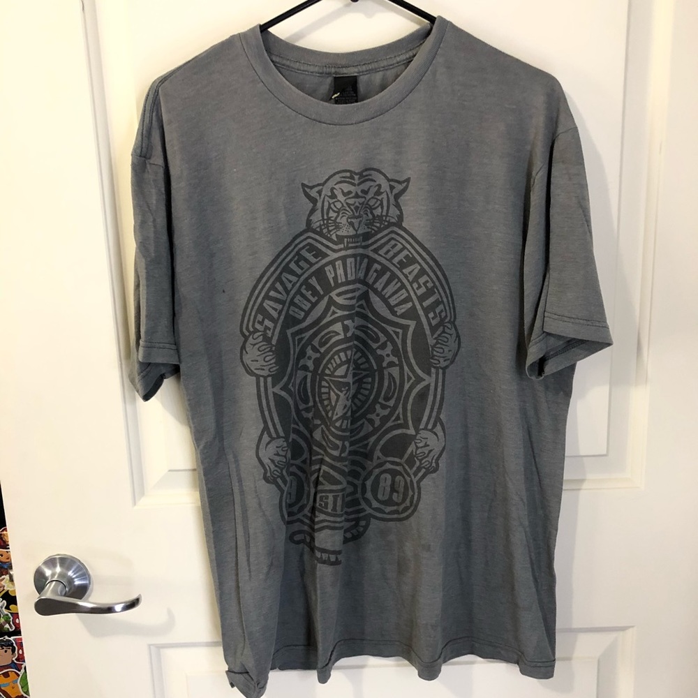 Men’s Grey Obey Shirt